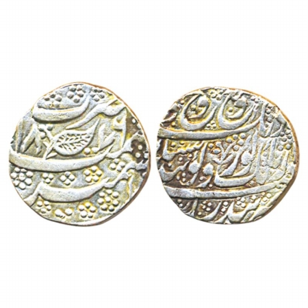 Kashmir Mint, Silver, Rupee, in the name of Guru Nanak, VS 1876 (AD 1819), legend divided 