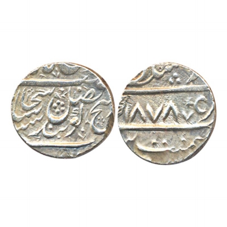Lahore Mint, Silver, Rupee, in the name of Guru Gobind Singh, VS 1878 (AD 1821), KM 66.1. 