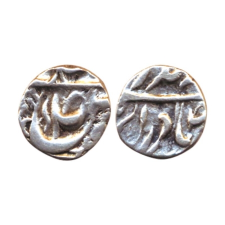 Amir Khan (AD 1821-1845), Silver, ¼ Rupee, mint mark in the seen on rev (KM 13). About Ver