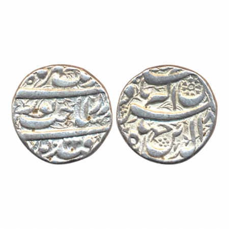 Jahangir, Silver, 13.64 g, Heavy Rupee of 20% Heavy weight, Qandhar Mint, Sakhat nurani ty