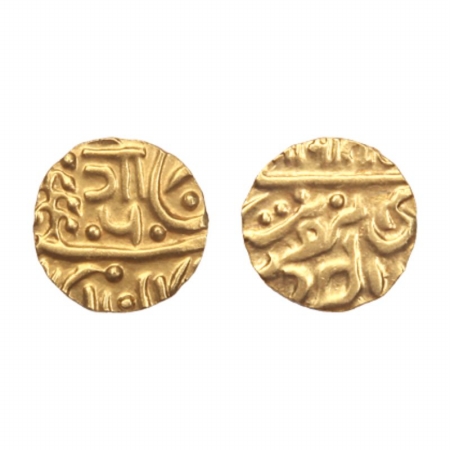 Jodhpur, Gold 1/4 Mohur, 2.8. gm, Nagri go, In the name of George VI and Hanwant singh as 