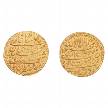 Shah Jahan, Gold Mohur, Month Azar, R.Y.2, Surat Mint, Very Fine + Scarce.