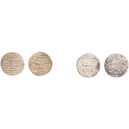 Shah Jahan, Silver Rupee, (2) Ahmedabad Mint, AH 1038, 1048, R.Y.Ahad & 12 both KM # 222.2