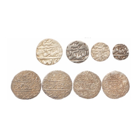 Mysore, (2) Silver Rupee, Tipu sultan Patan Mint, Two different date 1216 and 1218, both a