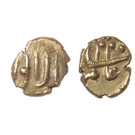Alamgir II, Gold Fanam, Mint Balapur. Very Fine, Scarce.