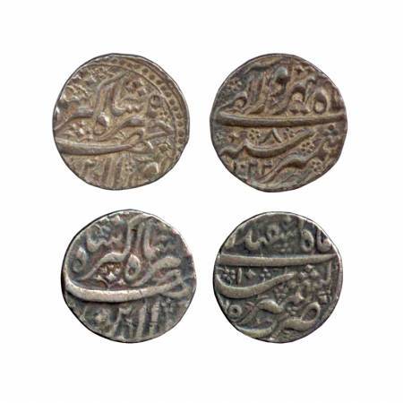 Jahangir, Silver Rupee (2), Kasmir Mint, Shahrewar and Isfandarmuz Month, AH 1022 RY 8 and