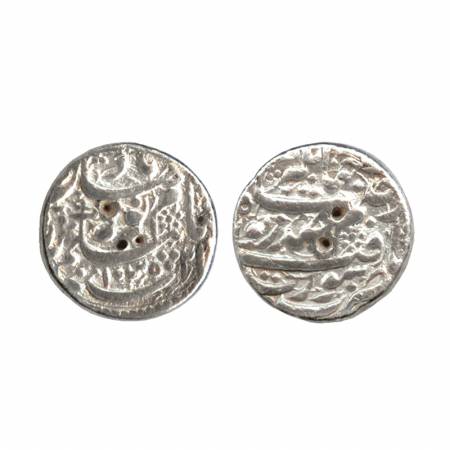 Jahangir with Noor Jahan, Silver Rupee, Surat Mint, AH 1035, RY 21, (a couple of test mark