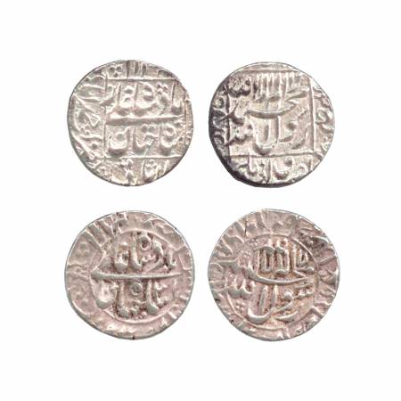 Shah Jahan, Silver Rupee (2), Ahmedabad and Surat Mint, 2nd coin AH 1068, RY 31, (KM 235.1