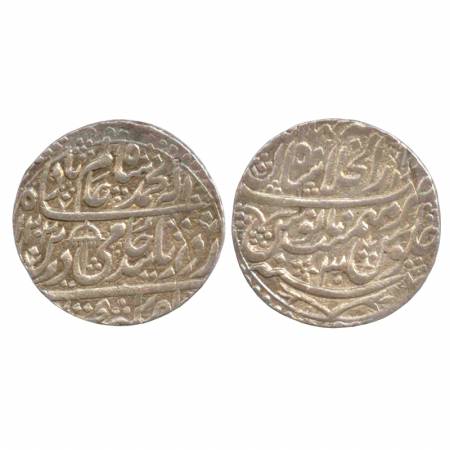 Shah Alam II, Silver Rupee, Shahjahanabad Mint, AH 1202, RY 30, (KM 709.2), broad flan, Um