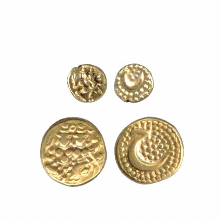 Mysore (2), Gold Fanam 0.38g, and Pagoda 3.35g, Haidar Ali, Obv: Shiva and Parvati, Rev: P