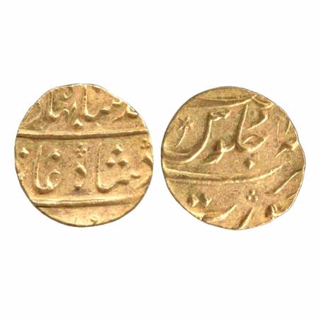 Nawabs of Surat, Gold Mohur, 11.07g, Surat Mint, In the name of Ahmed Shah Bahadur, RY 8 ,