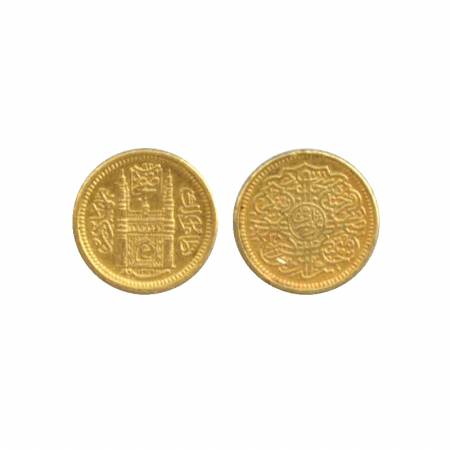 Hyderabad, Gold 1/8 Asharfi, 1.39g, Mir Usman Ali Khan, Full Ain, AH 1367, RY 38, (Y 54.2)