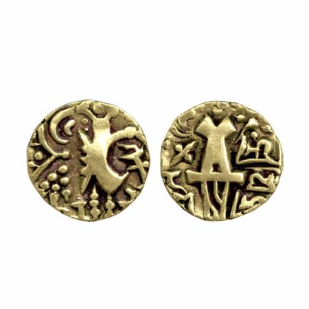 Karkotaka dynasty of Kashmir, Sri Vigraha, base gold, 7.45g, stater, c. 8th-9th century AD