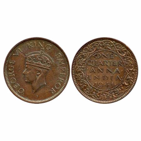 George VI, Copper ¼ Anna, Bombay Mint, 1941, with dot. (PR 693) Very Fine +, Rare
