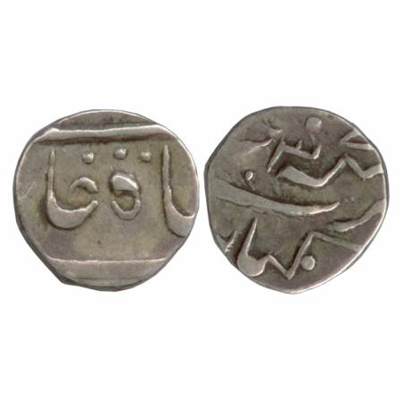 Khambayat, Silver ½ Rupee, Khambayat Mint, in the name of Shah Alam II, RY 37. Mint name a