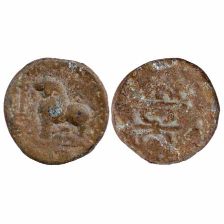Western Kshatrapas, Kshaharata house, Nahapana (c. 33-78AD) as 'Mahakshatrapa', lead, 'lio