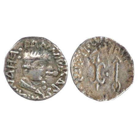 Western Kshatrapas, Kshaharata House, Nahapana (c. 33-78 AD), Silver Drachm, 2.14g, counte