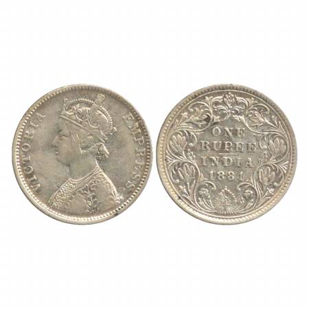Victoria Empress, Silver Rupee, 1881, Bombay Mint, A3/IV/dot. Unlisted. Very Fine, Very Ra