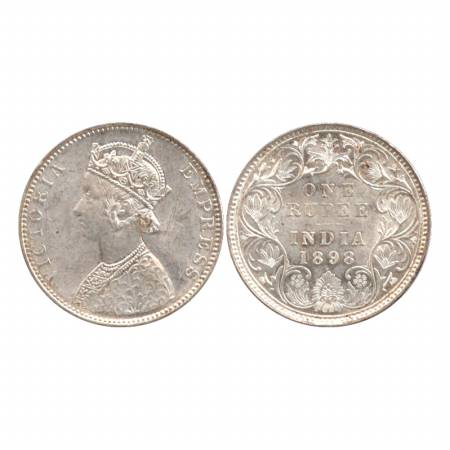 Victoria Empress, Silver Rupee, 1898, Bombay Mint, C2/I (ii)/'B' incused, some contact mar