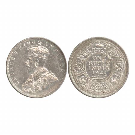 George V, Silver Rupee, 1921, Bombay Mint, with dot. (Pr. 227) About Extremely Fine, Scarc