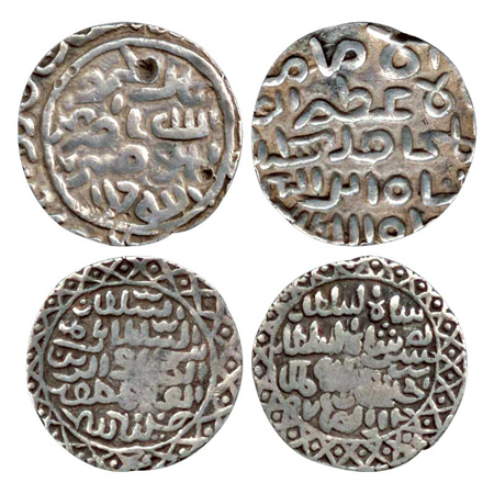 Bengal Sultan, Silver Tanka (2), Sikandar bin Ilyas, Hadrat Firuzabad Mint, (G & G B181) a