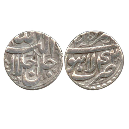 Akbar, Silver Rupee, Lahore Mint, Amardad 42 (KM 93.11). Very Fine, Scarce.