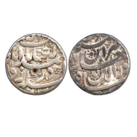 Jahangir, Silver Rupee, Ahmedabad Mint, 'Inayat' couplet, 1032/18 (KM 149.4) . Very Fine.