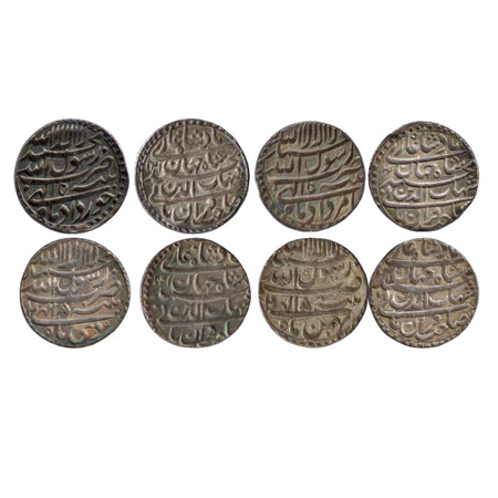 Shah Jahan, Silver Rupee (4), Patna Mint, Khurdad, AH 1041 / RY 5, Amardad, AH 1042 / RY 5