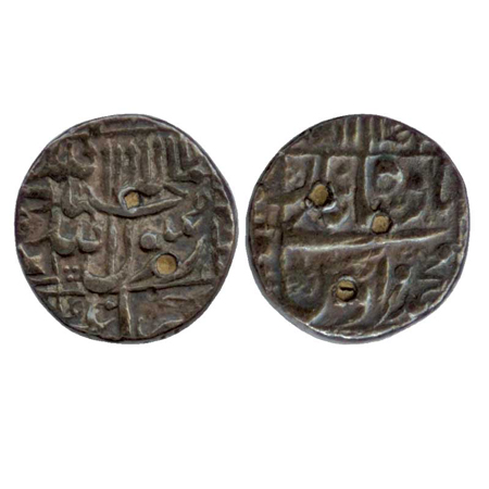 Murad Bakhsh, Silver ½ Rupee, Surat Mint, (Partly visible) (KM 270.2). Very Fine, Rare.