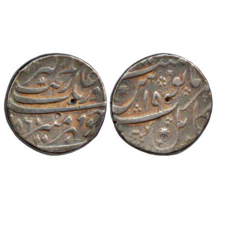 Aurangzeb, Silver Rupee, Kabul Mint, AH (10) 86 / RY 19 (KM 300.109). Very Fine, Rare.