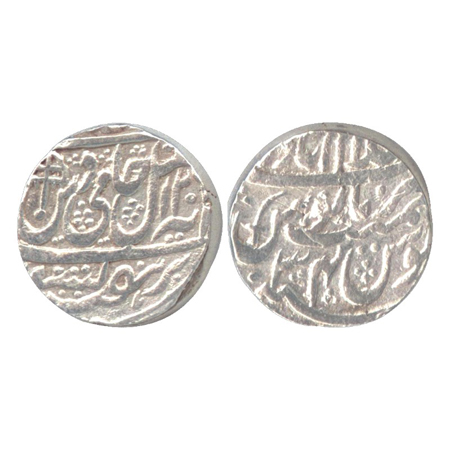 Maratha Confederacy, Islamabad Mint, in the mane of Shah Alam II, AH 1206 / RY 34, Hamidin