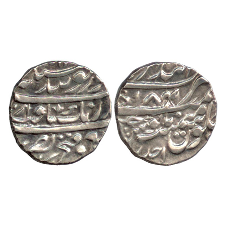 Sikh Empire, Silver Rupee, Anandgarh Mint, Gobind Shahi couplet, AH 1841 / RY Ahd (KM 30).