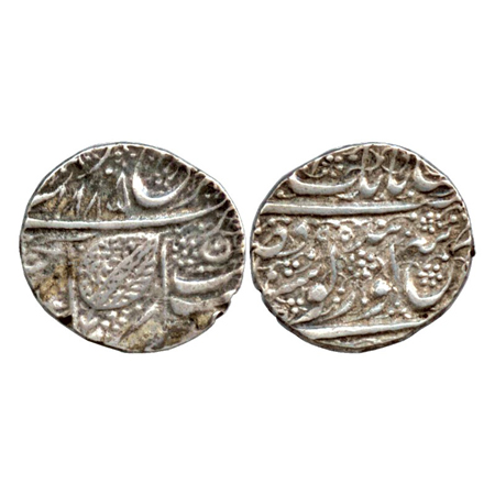 Sikh Empire, Ranjit Singh, Silver Rupee, Gobind Shahi couplet, VS 1885. Very Fine, Scarce.