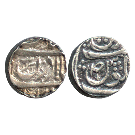 Cis-Sutlej States, Jind, Gajpat Singh, (1764-86), Silver Rupee, (KM 1). Very Fine, Scarce.