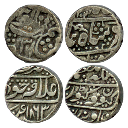 Jodhpur Feudatory – Kuchawan, Silver Rupee (2), in the name of Shah Alam II, AH 1203 / RY 