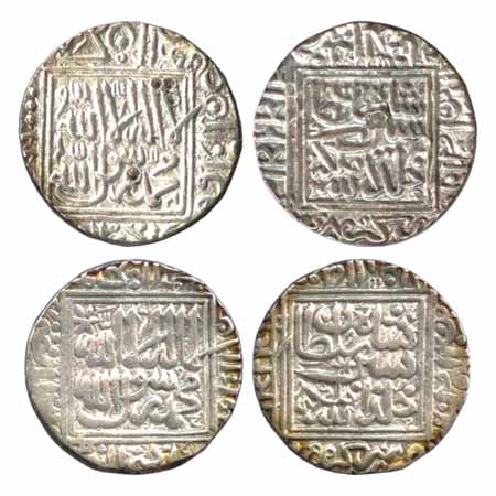 Suris - Sher Shah (1538-1545AD), Silver Rupees (2), Shergarh Mint, AH948 and AH 950, stand
