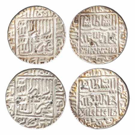 Suris - Sher Shah (1538-1545AD), Silver Rupees (2), Shergarh Bakkar Mint, AH950 and AH 951