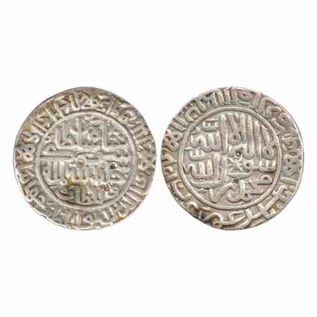 Suris - Sher Shah (1538-1545AD), Silver Rupee, Ujjain Mint, AH 949, standard legends both 