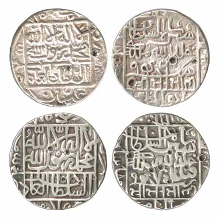 Suris - Sher Shah (1538-1545AD), Silver Rupees (2), 'Jahanpanah' type, AH946,(G&G D808) an