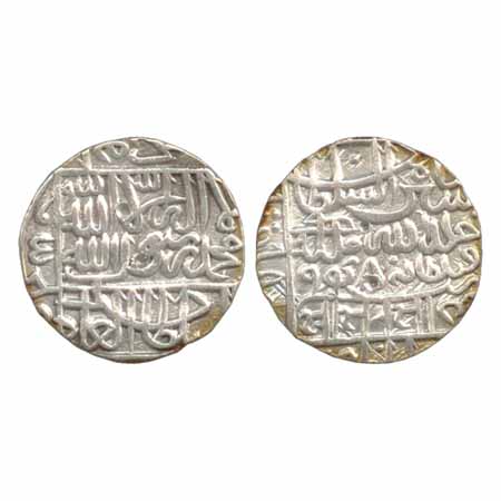 Suris - Sher Shah (1538-1545 AD), Silver Rupee, 'Jahanpanah' type, AH948, (G&G D809). Obv: