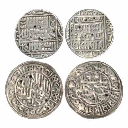 Suris - Sher Shah (1538-1545 AD), Silver Rupees (2), mintless Bengal type, AH 946, (G&G D8
