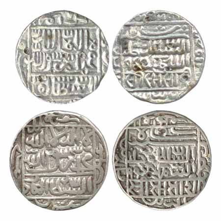 Suris - Sher Shah (1538-1545 AD), Silver Rupees (2), mintless Bengal type, AH 948, (G&G D 