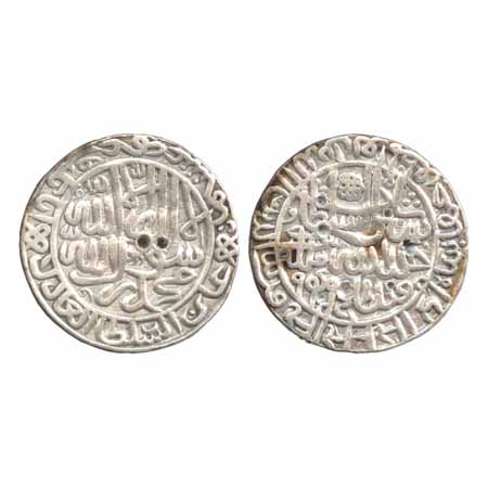 Suris - Sher Shah (1538-1545), Silver Rupee, mintless type, AH949, G&G D825. Obv: within a