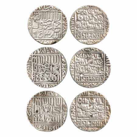 Suris - Islam Shah (1545-1552 AD), Silver Rupee (3), Satgaon Mint, AH 953, (G&G D969) with