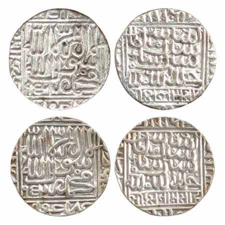 Suris - Islam Shah (1545-1552 AD), Silver Rupee (2), Shergarh Mint (off flan), AH 956, Swa