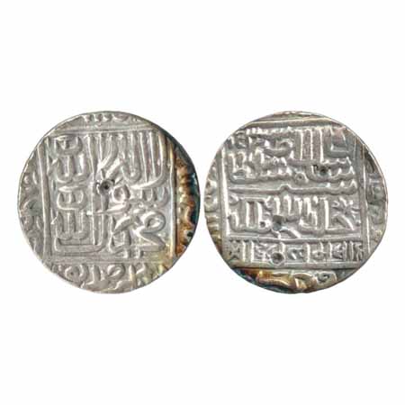 Suris - Islam Shah (1545-1552 AD), Silver Rupee, Shergarh Bakhar Mint, mint name, written 