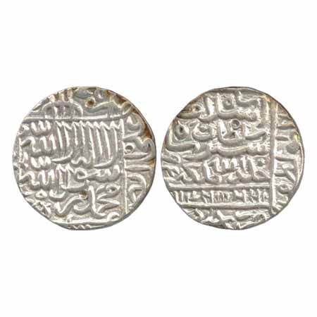 Suris - Islam Shah (1545-1552 AD), Silver Rupee, Shergarh Delhi Mint, AH 952 both sides le
