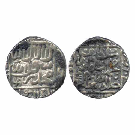Suris - Muhammad Adil Shah (1552-1556 AD), Silver Rupee, Agra Mint (off flan), AH 962, wit