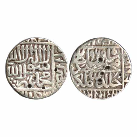 Suris- Muhammad Adil Shah (1552-1556 AD) Gwalior? Mint, AH 960, both sides legends within 