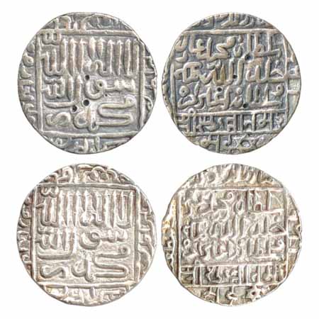 Suris - Muhammad Adil Shah (1552-1556 AD), Silver Rupees (2), mintless Bengal type, (AH 96